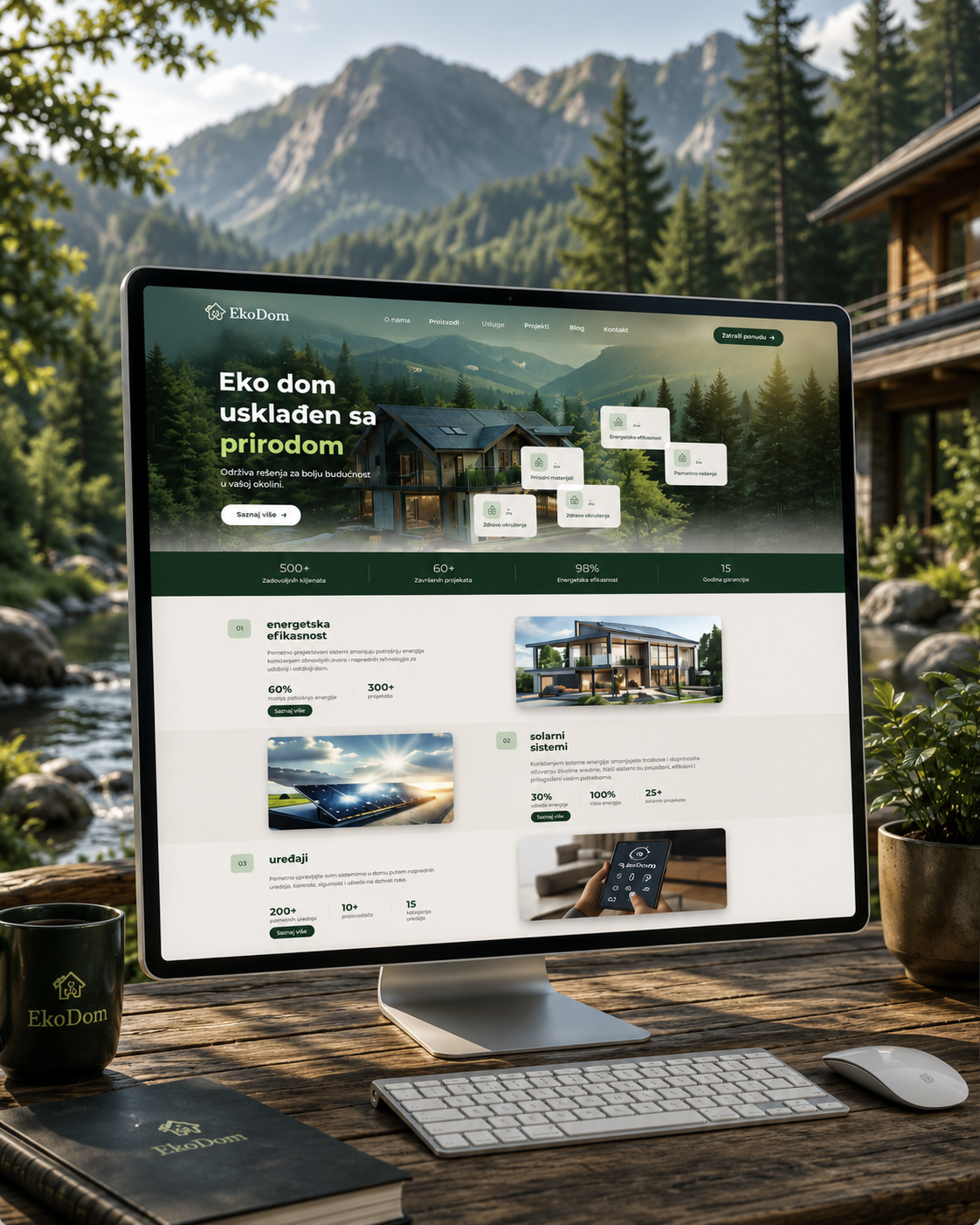 Ecological Home — website design by Aleksandar Aničić